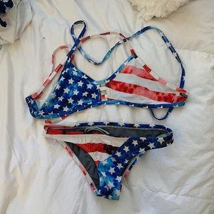 Jolyn matching American bikini